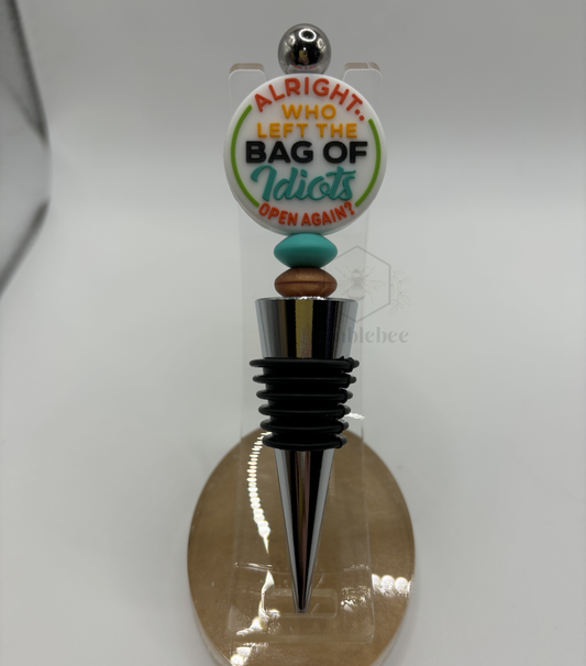 Bag of idiots Bottle Topper