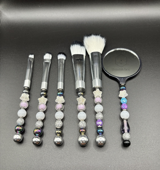 Silver White Black makeup set 6pc