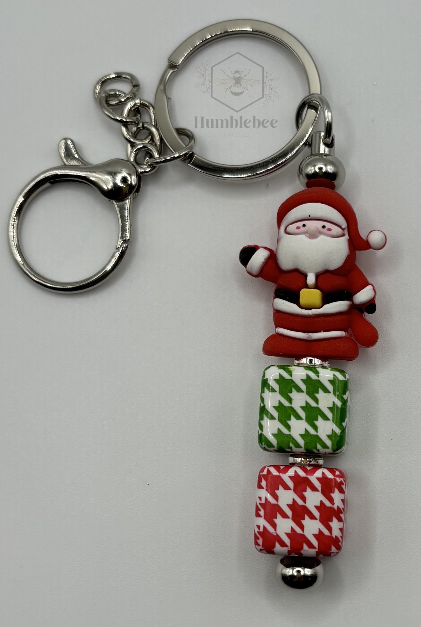 Santa on Houndstooth