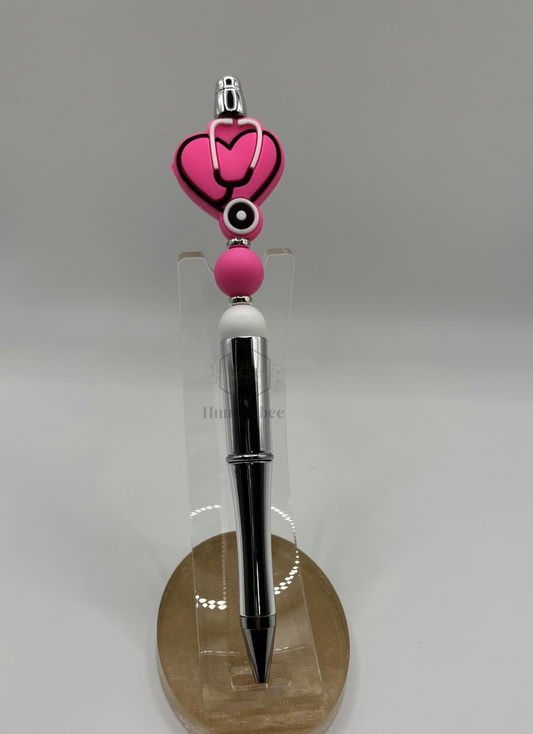 Stethoscope Pink Heart Pen